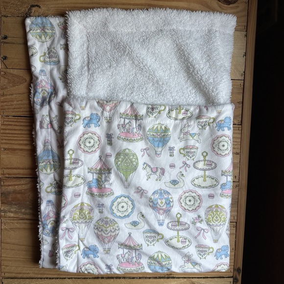 Simply Baby Chic Other - Simply Baby Chic Blanket Carousel Design Baby/Toddler/Children 34 1/2 X 29 1/2